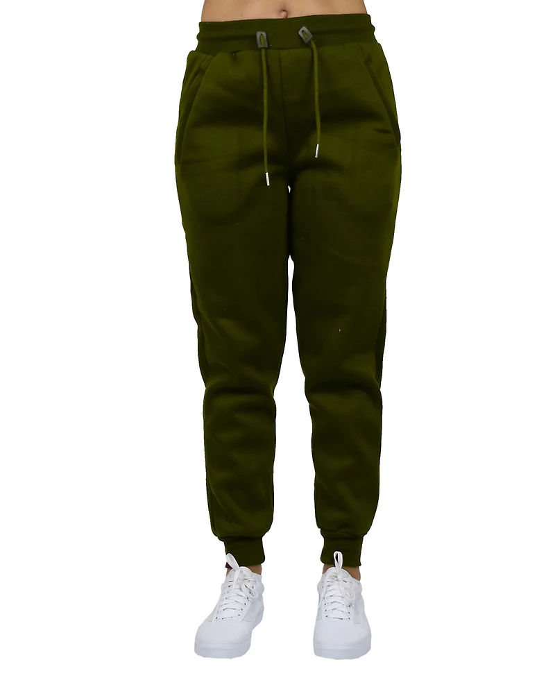 Galaxy By Harvic Women's Loose Fit Fleece Lined Jogger Sweatpants