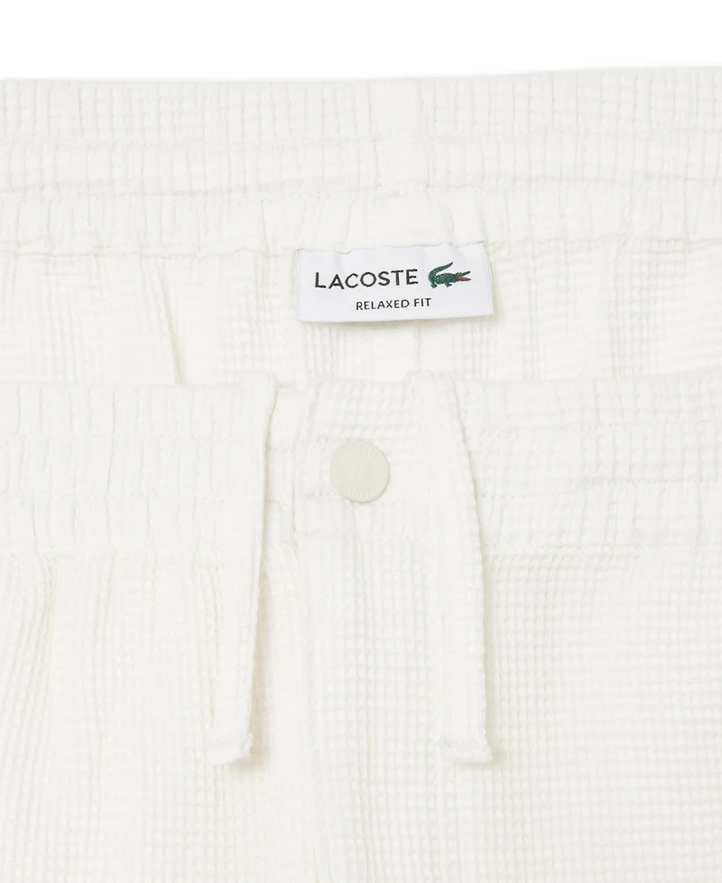 Lacoste Men's Relaxed-Fit Waffle-Fabric Shorts