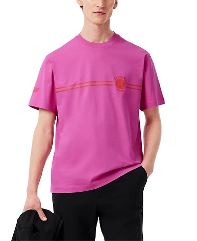 Lacoste Men's Heritage Short Sleeve Graphic Tennis T-Shirt