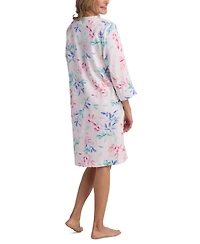 Miss Elaine Women's Cotton 3/4-Sleeve Gripper Robe