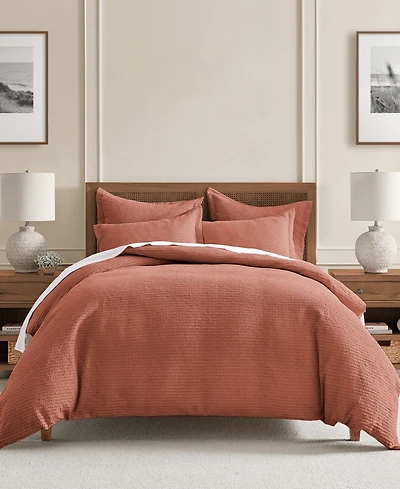 Levtex Cloud Waffle Textured 3-Pc. Duvet Cover Set, Full/Queen