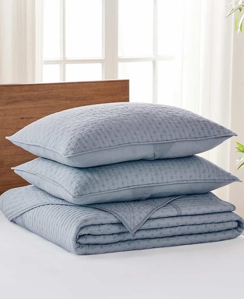 Levtex Cross Stitch Stitching 3-Pc. Bedspread Sets, King/California King