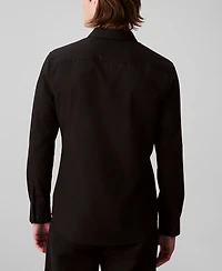 Calvin Klein Men's Slim Fit Supima Stretch Long Sleeve Button-Front Shirt