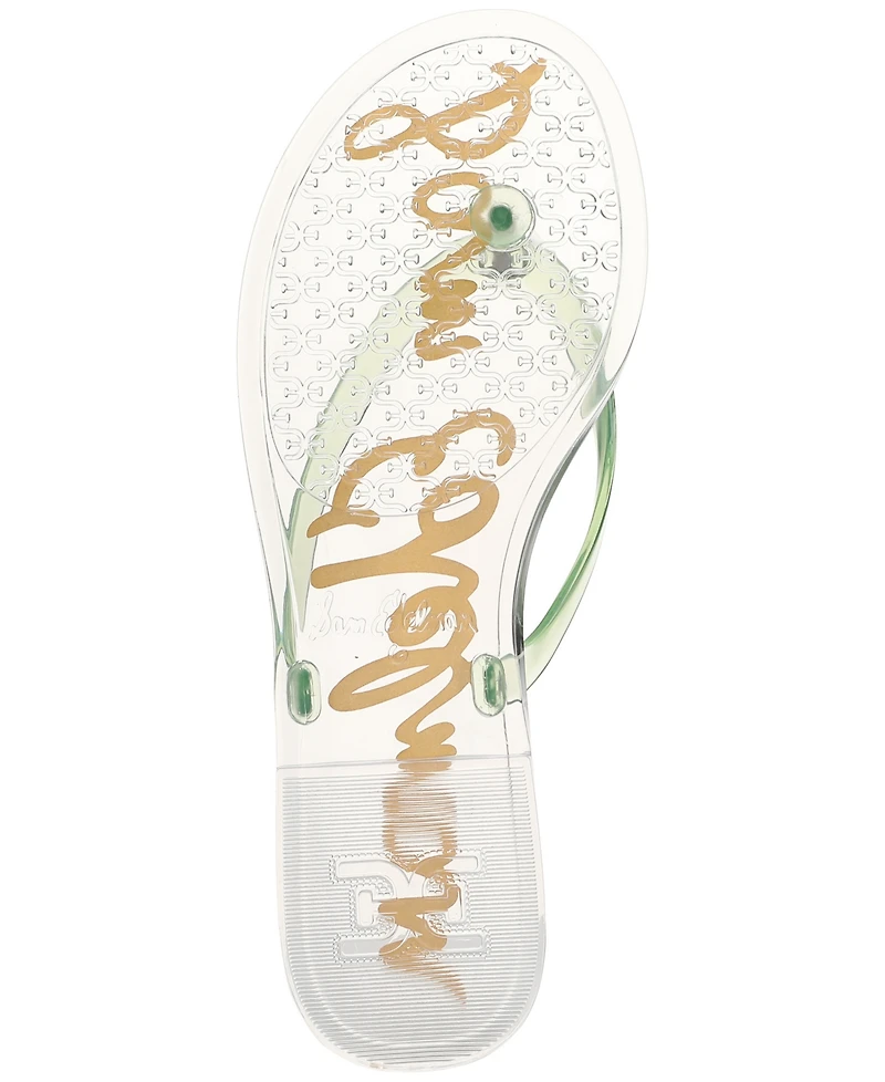 Sam Edelman Women's Dean Jelly Thong Flat Sandals