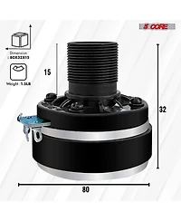 5Core Compression Driver 200W Peak Power Aluminum Tweeter Diaphragm 8 Ohm Horn Speaker