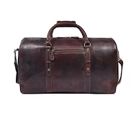 20 Inch Velour Leather Duffle Bag