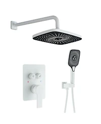 Casainc Pressure-balanced Valve Included All-In-One Kit with Rough In-Valve Thermostatic Shower System
