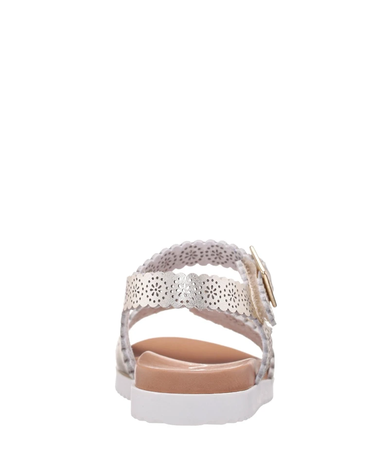 Nina Little Girls Saturn Footbed Sandals