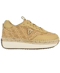 Guess Women's Stefen Lace-Up Platform Espadrille Sneakers