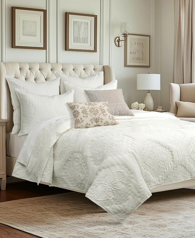 Levtex Muslin Stitch Stitching 3-Pc. Quilt Set, King/California King