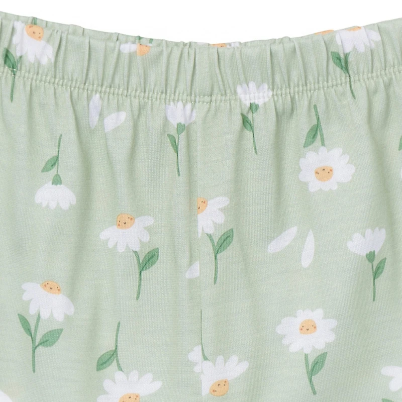 Gerber Toddler Girls 3-Piece T-Shirt, Shorts & Pants Pajama Set, Garderning, 5T