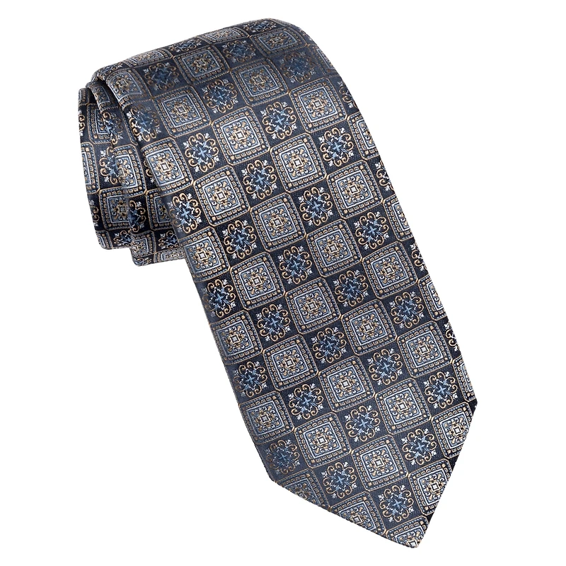 Elizabetta Big & Tall De Sica- Silk Jacquard Tie for Men