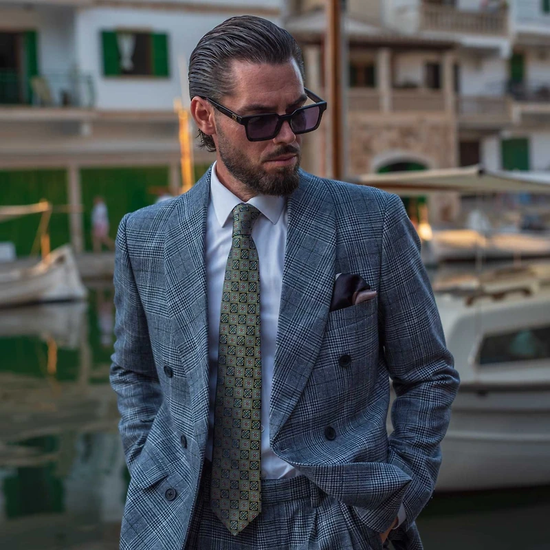 Elizabetta Big & Tall De Sica- Silk Jacquard Tie for Men