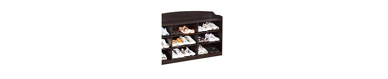 Wood Shoe Rack with 9 Cubbies – Timeless Design with Beautiful Wood Grain