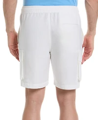 Cubavera Men's 8" Drawstring Linen Cargo Shorts