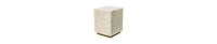 Versatile Capiz End Table Stool, Square Design with Sturdy Base