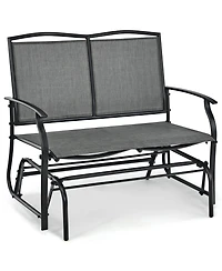 Iron Patio Rocking Chair for Outdoor Backyard and Lawn