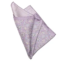 Elizabetta Men's Enzo - Double Sided Silk Pocket Square for Men