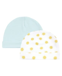 Hudson Baby Baby Boys Hudson Unisex 8Pk Cap/Scratch Mitten Set