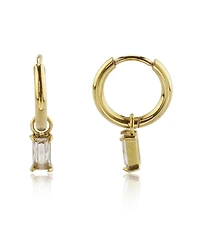Cz Dangle Stainless Steel Earring