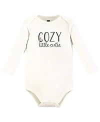 Hudson Baby Boys Unisex Everyday Long-Sleeve Cotton All-in-Ones