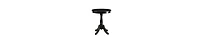 Traditional Round Side Table with Turned Pedestal Base – Sturdy Wood Construction