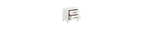 2-Drawer Nightstand – Sleek Design with Nickel Handles