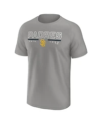 Fanatics Men's Gray San Diego Padres Raglan T-Shirt
