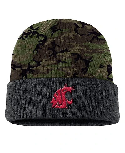 Nike Men's Camo Washington State Cougars Military Appreciation Cuffed Knit Hat