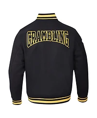 Pro Standard Men's Black Grambling Tigers Crest Wool Full-Zip Jacket
