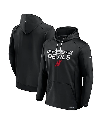 Fanatics Men's Black New Jersey Devils Big Tall Authentic Pro Pullover Hoodie