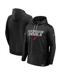 Fanatics Men's Black New Jersey Devils Big Tall Authentic Pro Pullover Hoodie