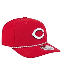 New Era Men's Red Cincinnati Reds Multi-Rope 9Seventy Stretch-Snap Hat