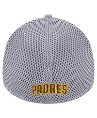 New Era Men's Gray San Diego Padres Linear 39Thirty Flex-Fit Hat