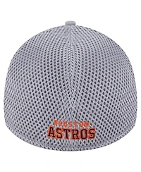 New Era Men's Gray Houston Astros Linear 39Thirty Flex-Fit Hat