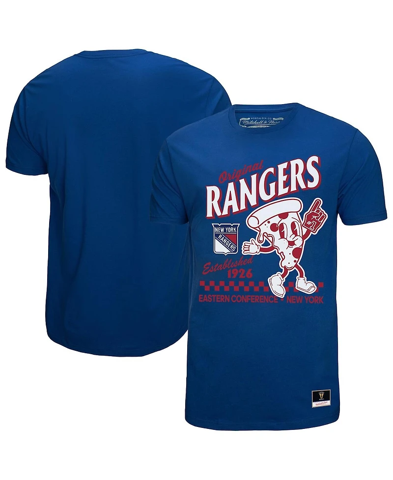 Mitchell & Ness Men's Blue New York Rangers Local Food T-Shirt