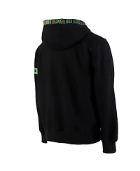 Two Hype X Nba Men's Black Boston Celtics Culture Hoops Collection Premium Pullover Hoodie