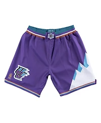Mitchell & Ness Men's Purple Utah Jazz 1996-97 Hardwood Classics Authentic Shorts