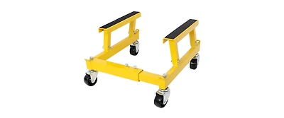 6 Step Folding step stool with bandwidth anti slip pedals and tool trays, lightweight and portable steel step stool