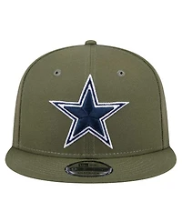 New Era Men's Olive Dallas Cowboys Main 9FIFTY Snapback Hat