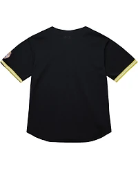 Mitchell & Ness Men's Black Lsu Tigers On The Clock Full-Button Fashion Jersey
