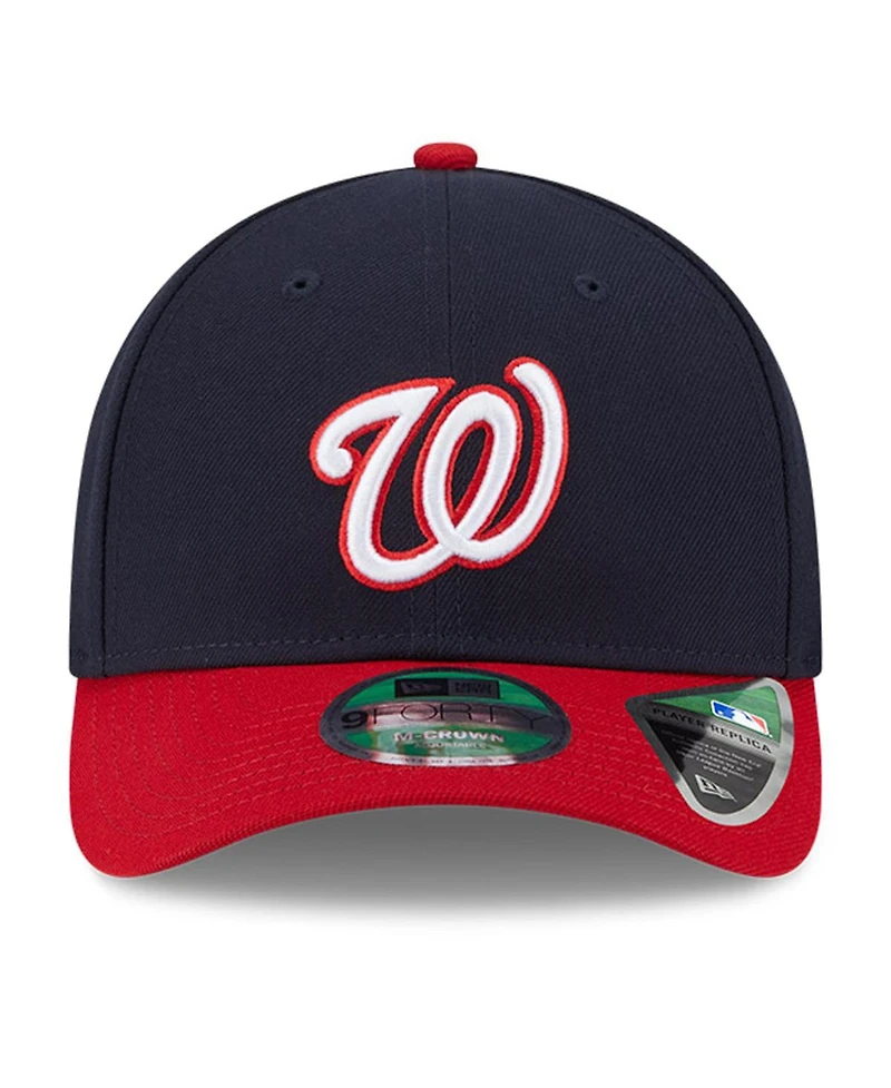 New Era Men's Navy Washington Nationals Player Replica 9Forty Adjustable Hat