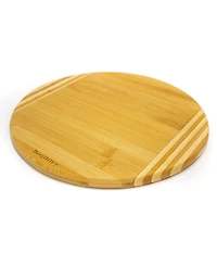 Bamboo Round Cutting Board, Striped