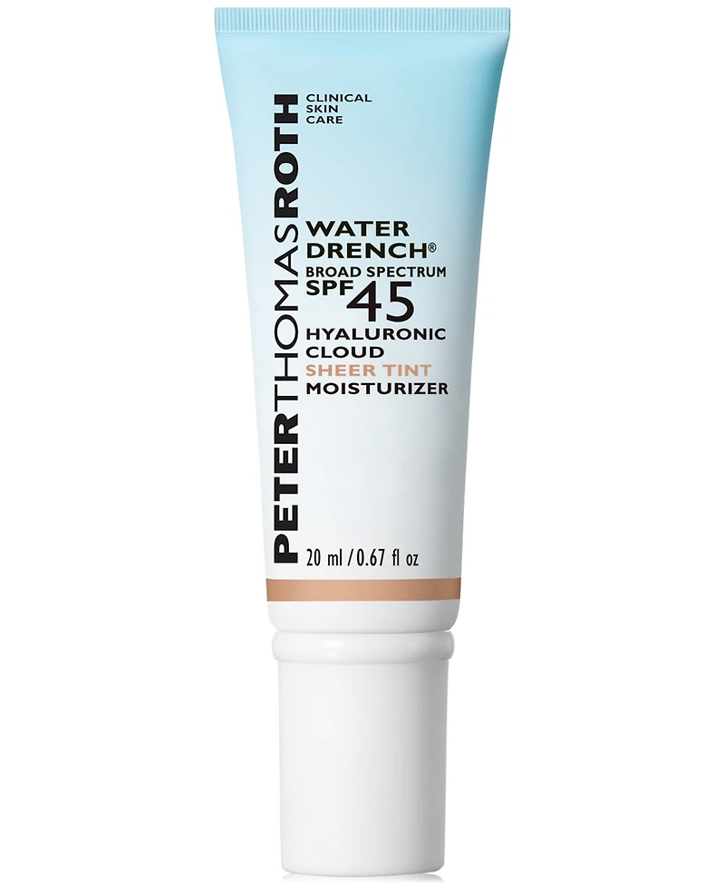 Peter Thomas Roth Water Drench Broad Spectrum Spf 45 Hyaluronic Cloud Sheer Tint Moisturizer