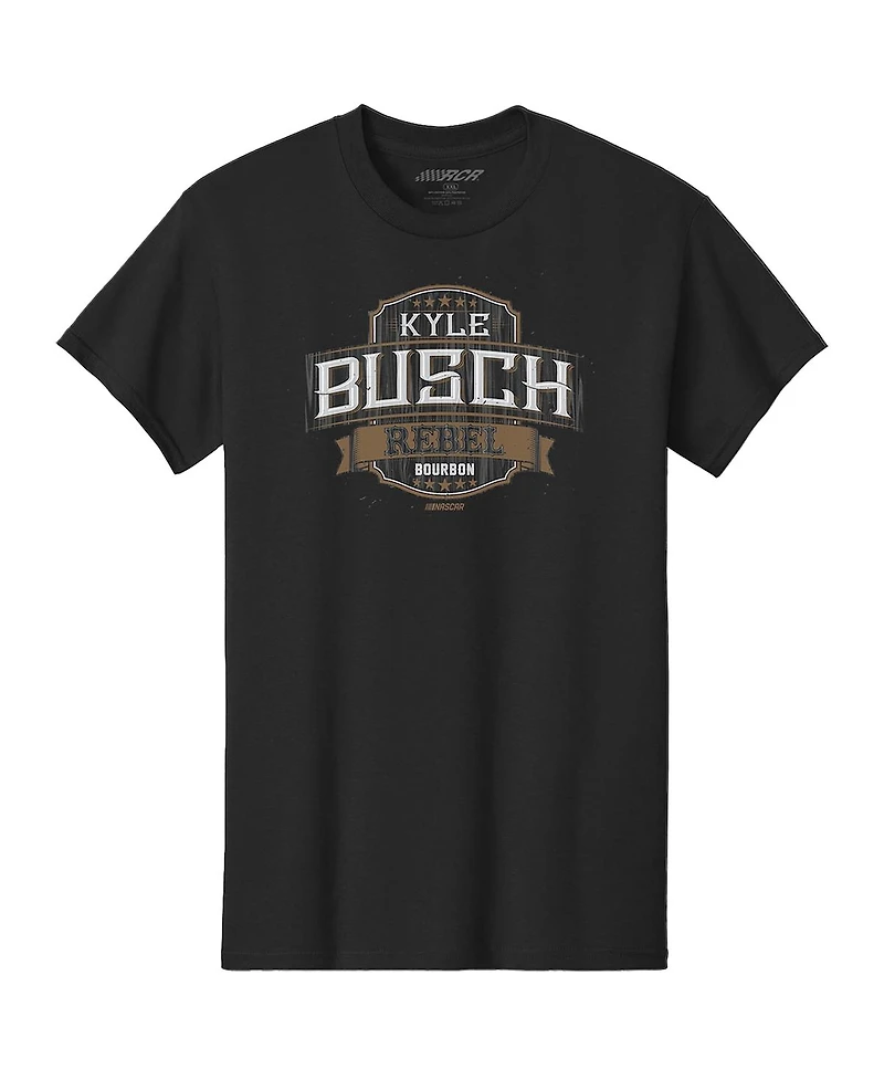 Richard Childress Racing Team Collection Men's Black Kyle Busch 8 Rebel T-Shirt
