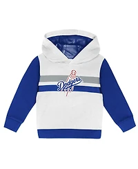 Outerstuff Toddler 2-Piece White/Royal Los Angeles Dodgers Wind Up Pullover Hoodie and Sweatpants Set