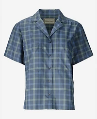 Marmot Women's Air Exchange Upf 40 Camp Novelty Short Sleeve Collar Shirt