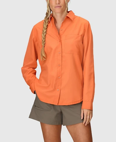 Marmot Women's Air Exchange Upf 40 Ls Classic Collar Shirt