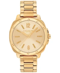 Coach Women's Kitt Gold-Tone Stainless Steel Bracelet Watch