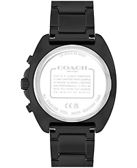 Coach Men's Charter Ionic Plated Black Steel Bracelet Watch, 39mm